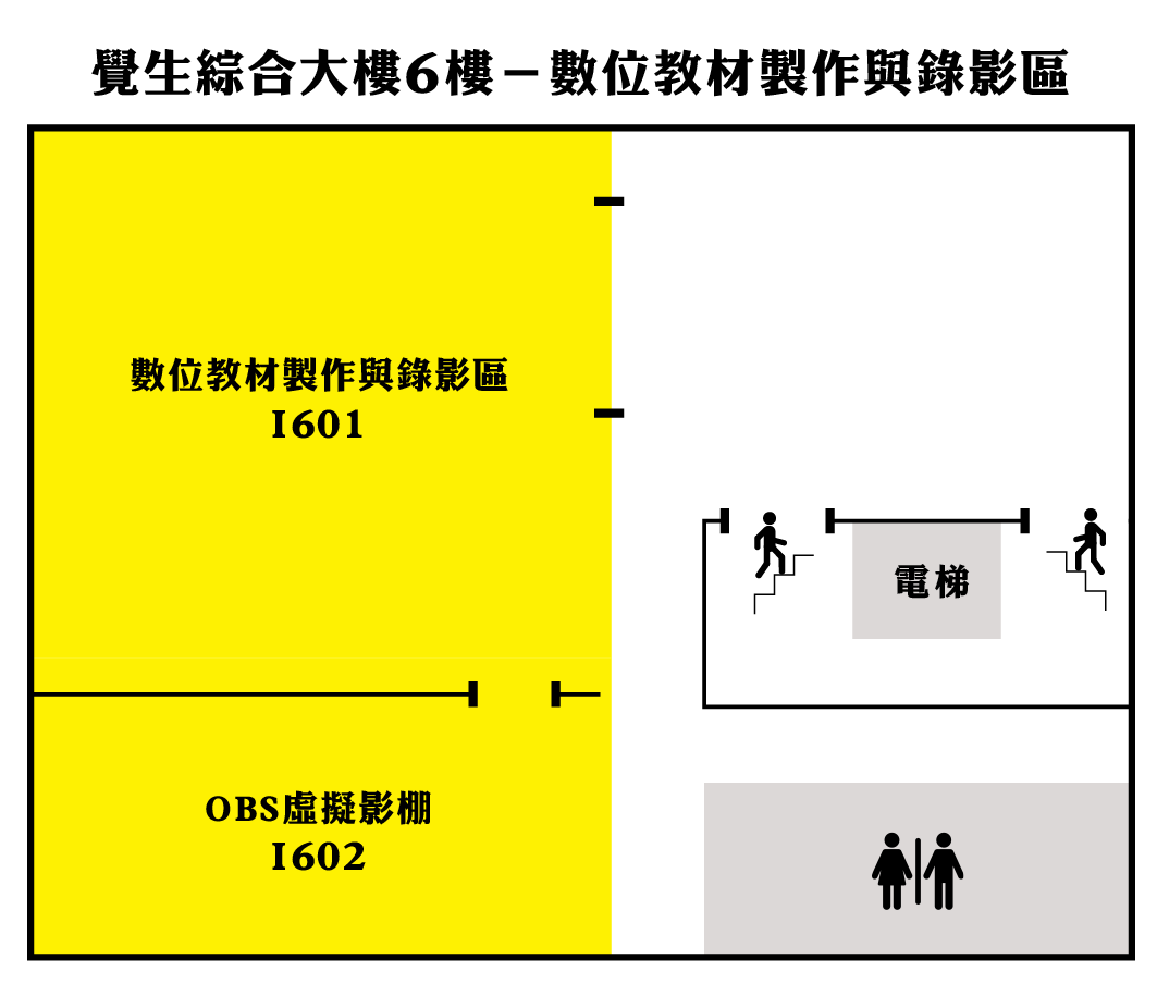 覺生綜合大樓6樓-數位教材製作與錄影區